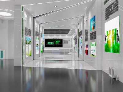 现代科技展厅3D模型下载